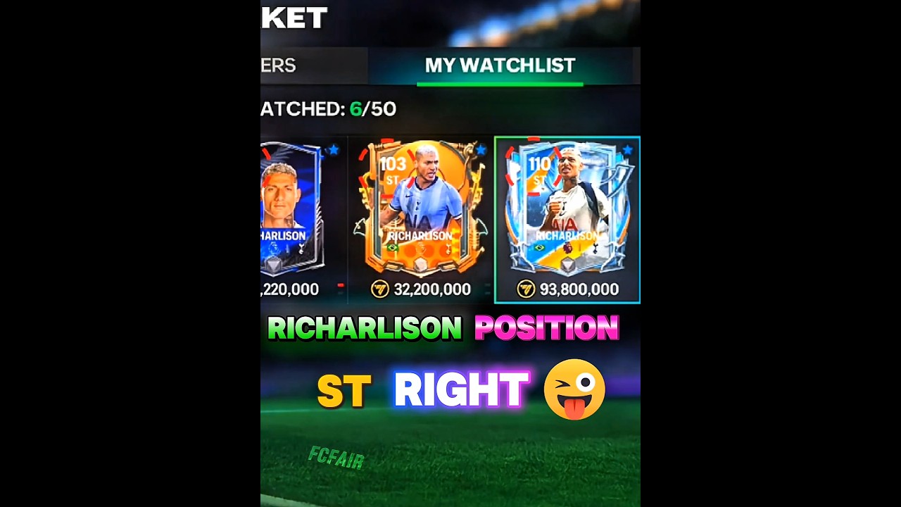 Richarlison Bug Position ? 👀 🧐 #fc25 #fifamobile #fifa #fc26 #fcmobile #easfc24 #eafc