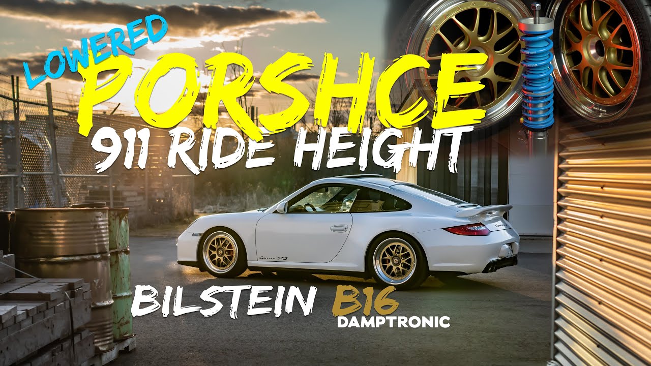 Заниженный Porsche 911 на подвеске Bilstein B16 Damptronic | Езда по неровностям