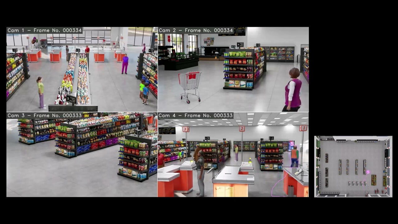 Tracking objects across multiple Cameras with Metropolis Microservices