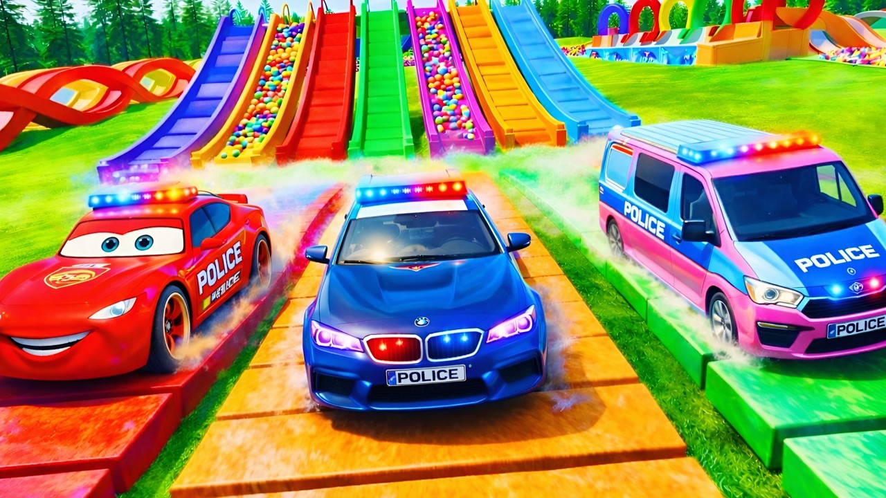TRANSPORTING POLICE CAR &TRUCKS WITH HAULER TRUCKS_DIFFICULT MISSION-Farming Simulator 22