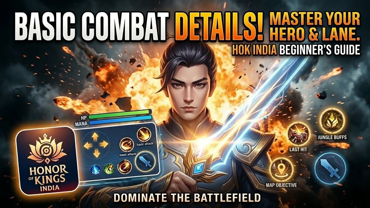 MASTERING BASIC COMBAT! HONOR OF KINGS INDIA BEGINNER'S GUIDE