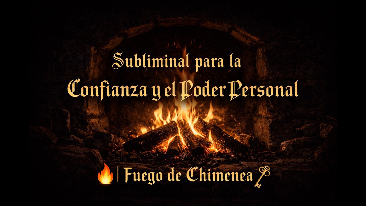 Subliminal para la Confianza y el Poder Personal | Fuego de Chimenea + Afirmaciones de Soberanía