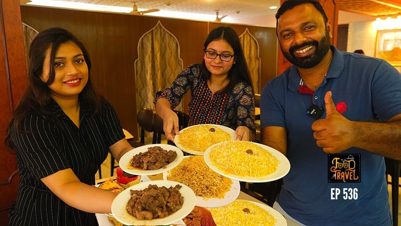 കൊൽക്കത്തയിലും ബീഫ് ബിരിയാണിയോ? Kosha Mangsho + Kolkata Biryani | Arsalan + Golbari Kosha Mangsho