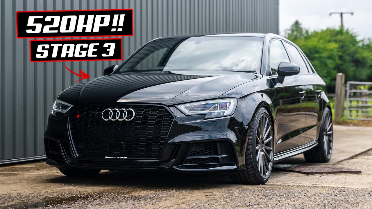 ПЕРВАЯ ПОЕЗДКА НА AUDI S3 **ГИБРИДНЫЙ ТУРБО** МОЩНОСТЬЮ 520 Л.С.