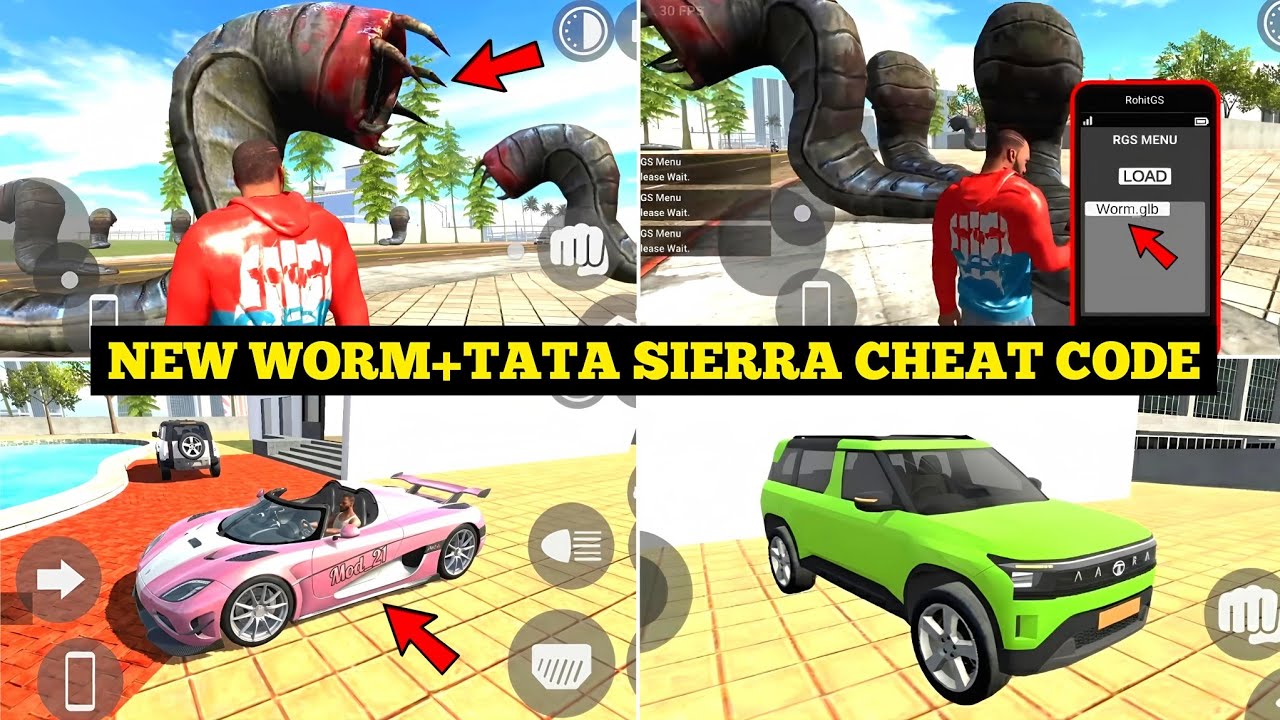 New Update Worm+Tata Sierra Cheat Code in Indian Bike Driving 3D 🤯🔥| All Cheat Code | Harsh in Game