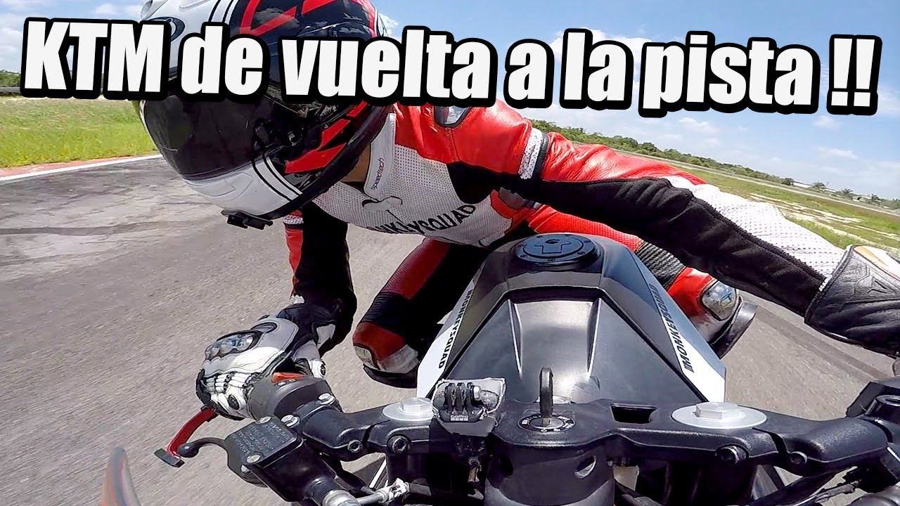 Regresó la  KTM RC390 a pista !!