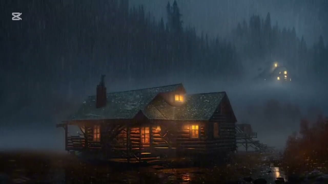 Sleep FAST in 5 Min • Heavy Rain on forest 2026 • 1 Hour Deep Sleep Black Screen No Ads