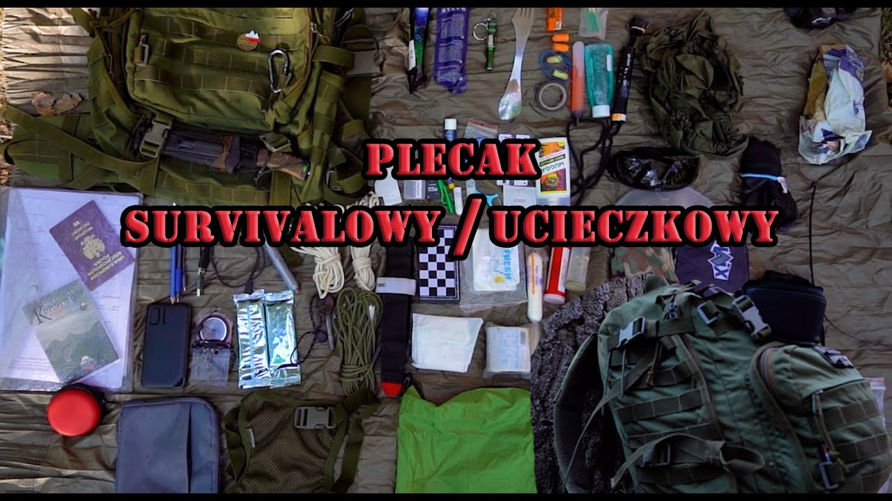 PLECAK SURVIVALOWY/UCIECZKOWY czyli m&oacute;j PLECAK na co dzień!