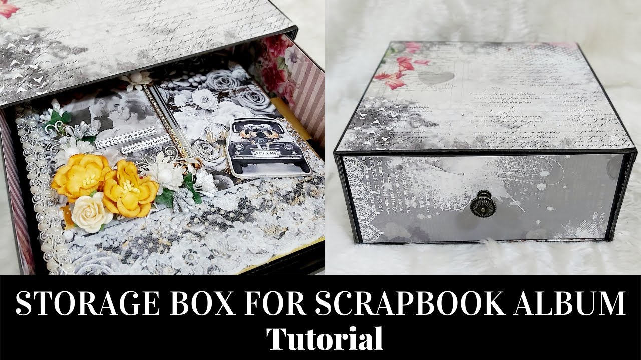 How to make a Box for Scrapbook Album | DIY Scrapbook Album Box | Scrapbook Album Box Tutorial
