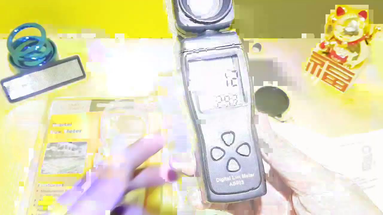 Review Digital LUX Meter dan Suhu Ruangan AS803 | Alat Ukur Intensitas Cahaya dan Suhu AS803