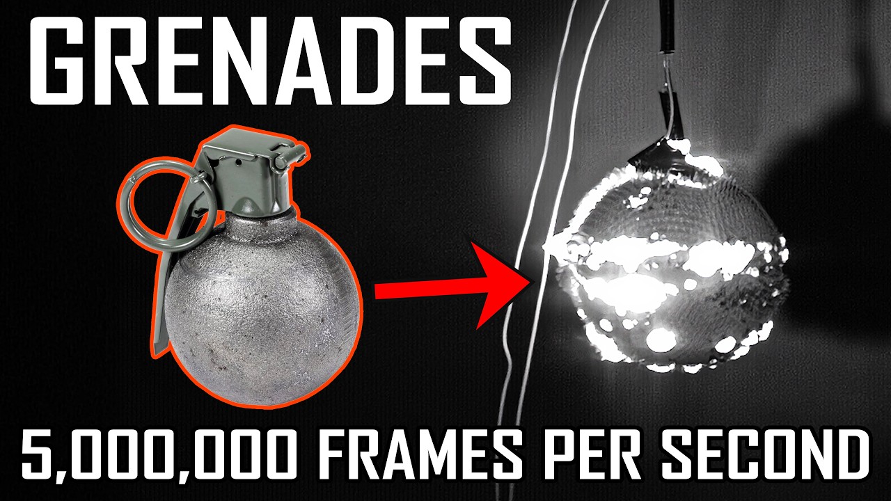 Hand Grenades at 5 MILLION FPS! - Ballistic High-Speed