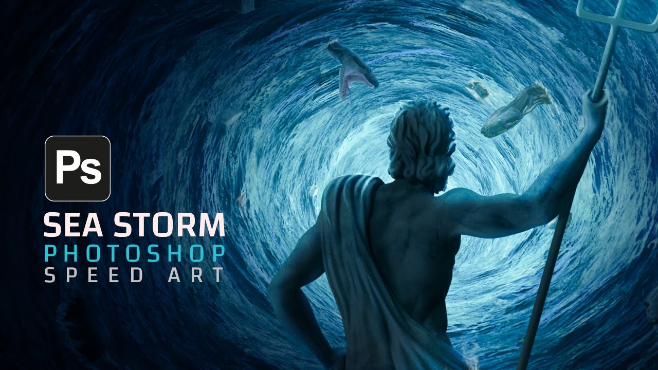 Sea Storm in Photoshop | Photo Manipulation Speed Art