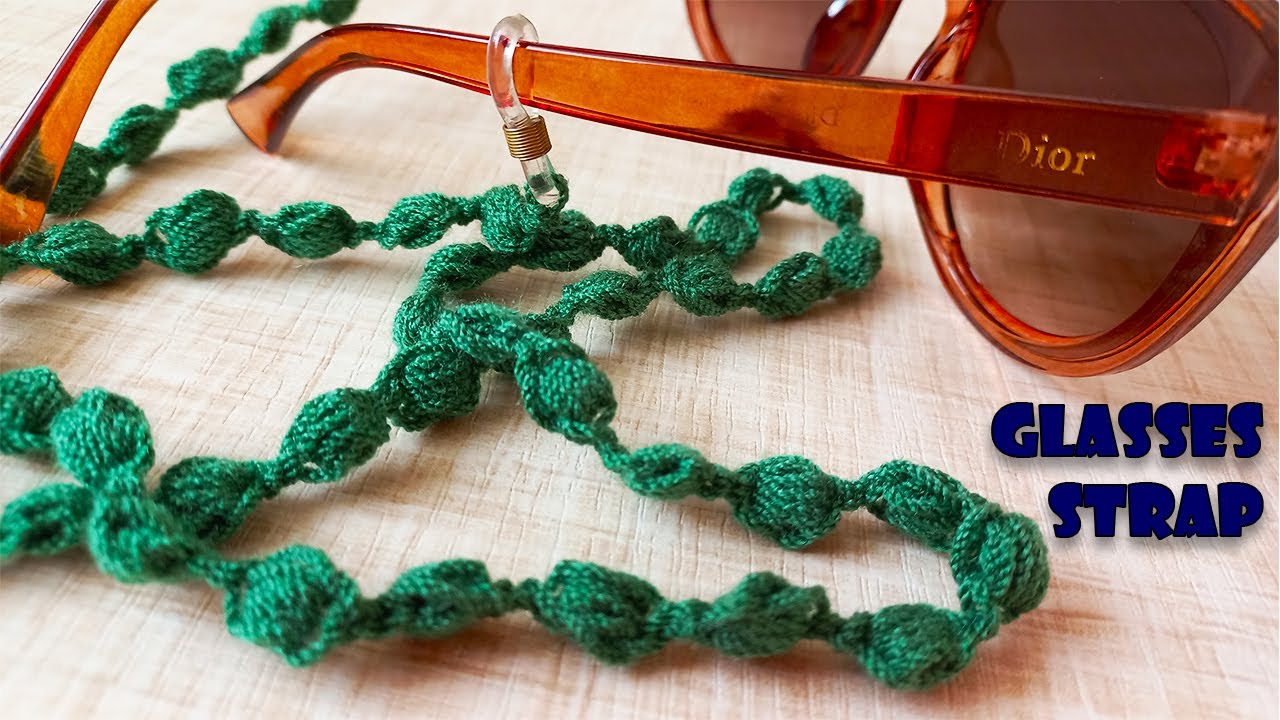 eye glasses strap crochet tutorial | how to crochet eye glasses strap