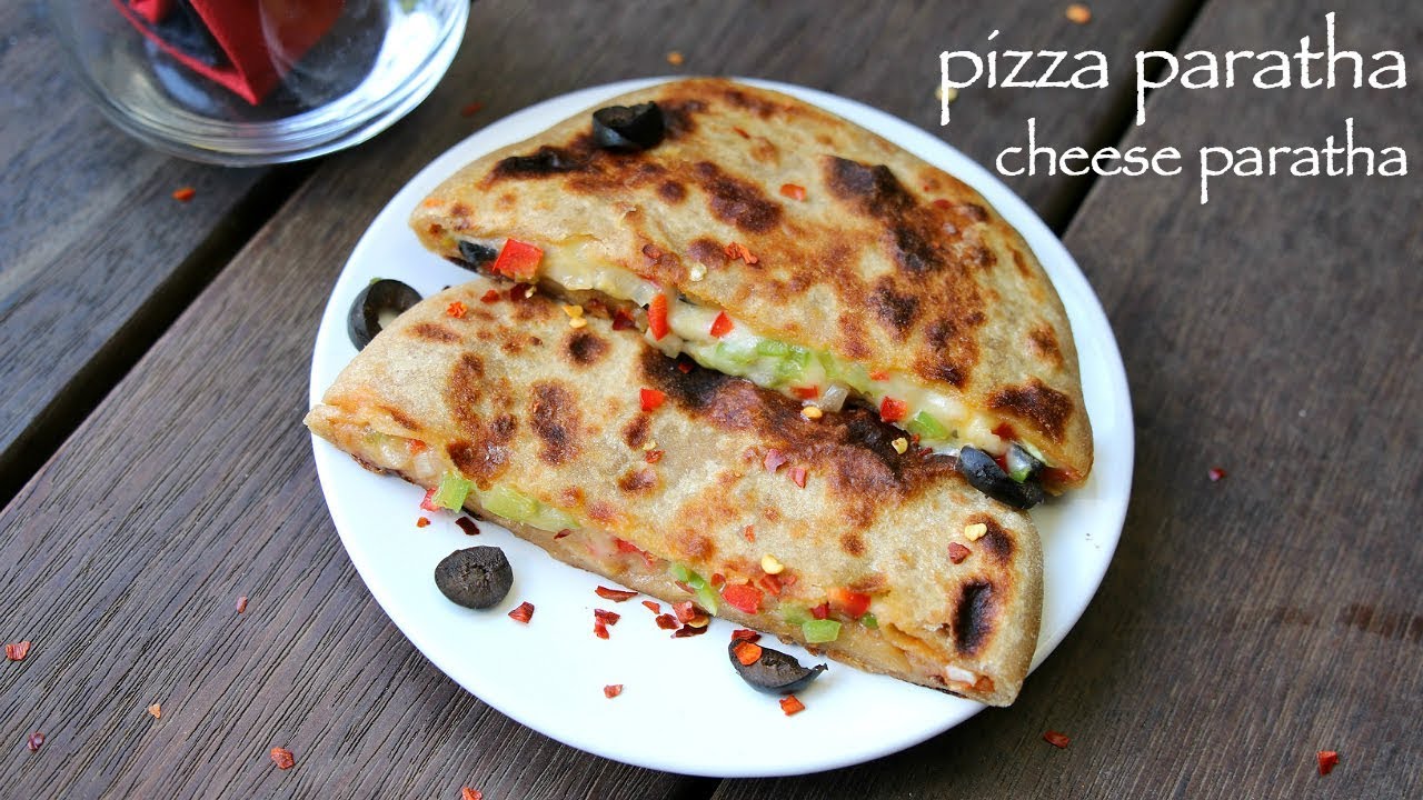 pizza paratha recipe | cheese paratha recipe | cheese stuffed paratha