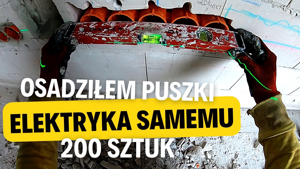 71. Osadziłem puszki elektryczne w całym domu samemu. Instalacja elektryczna samemu budowa domu