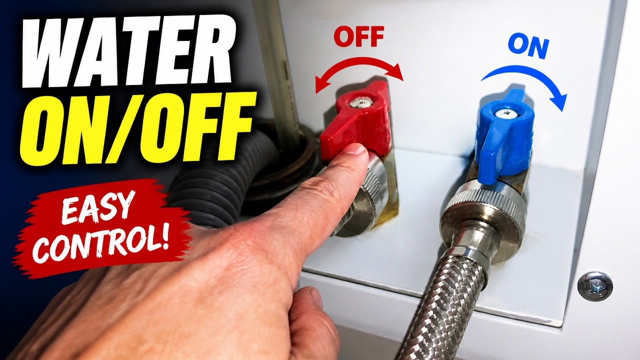 Turning On/Off Water Supply to Washing Machine