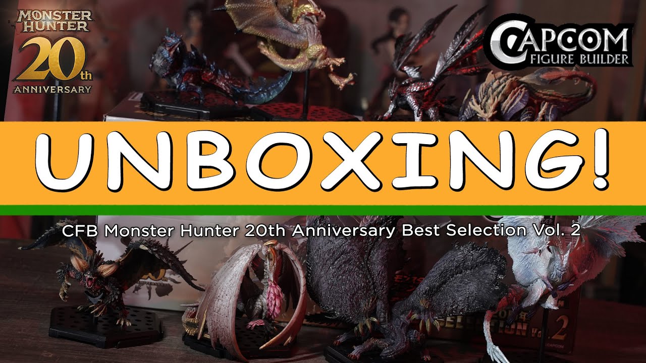 Capcom Figure Builder Monster Hunter 20th anniversary Best Selection Vol. 2 - UNBOXING
