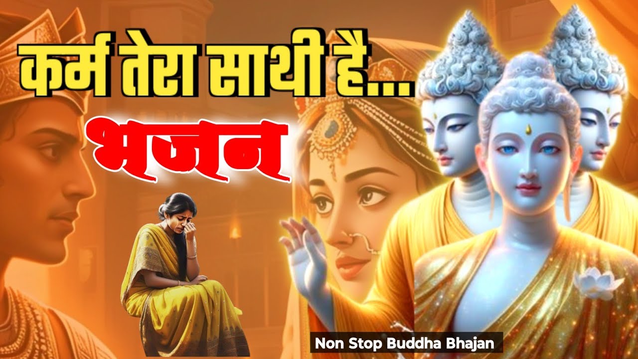 कर्म तेरा साथी है... बुद्ध भजन || #buddha #facts #song #hindi #Monksong #bhajan