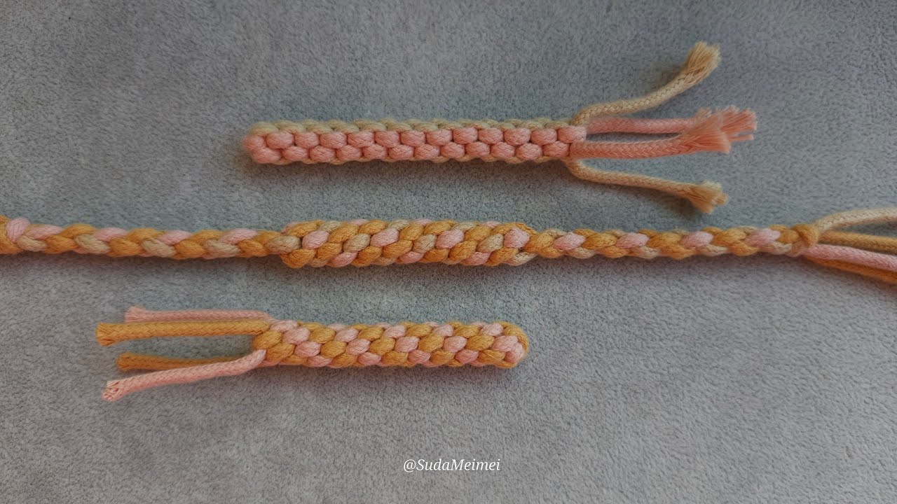 編繩基礎-玉米結｜Basic Macrame Knot - Crown Knot ( Corn Knot )