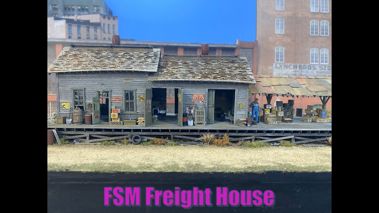Fine Scale Miniatures Freight House model build