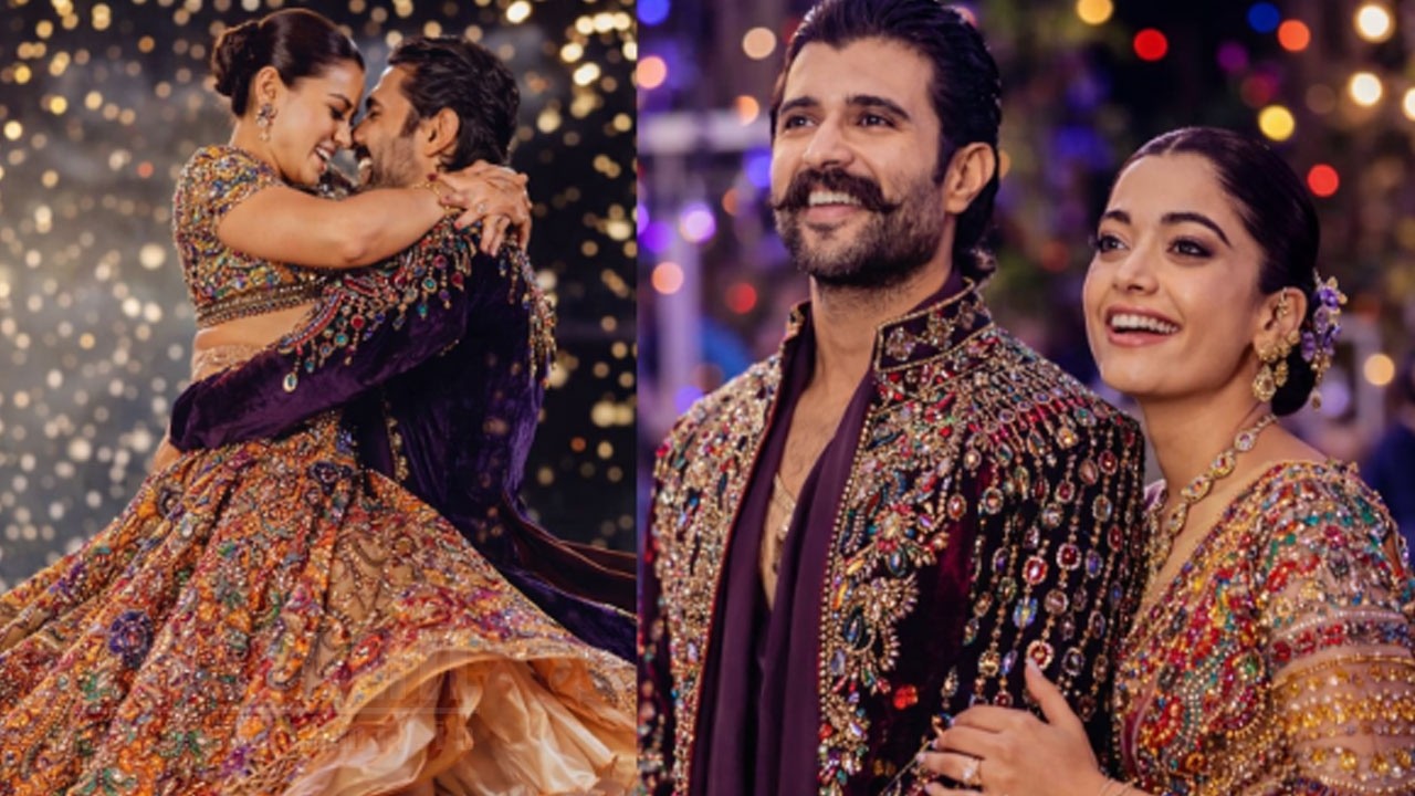 Rashmika & Vijay Deverakonda Romantic Dance😍Grand Celebration Video | Rashmika & Vijay After Wedding