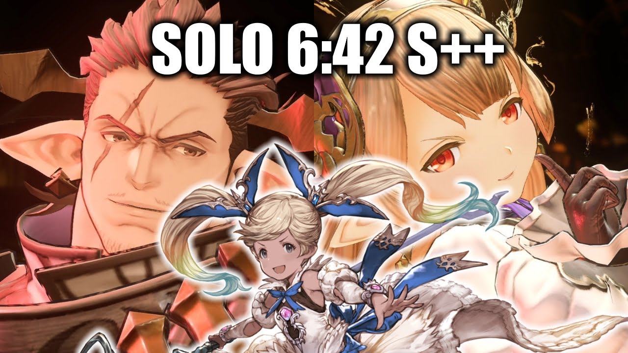 Io Solo vs Gallanza & Maglielle 6:42 S++ The Wolf and the Veil (Granblue Fantasy: Relink)