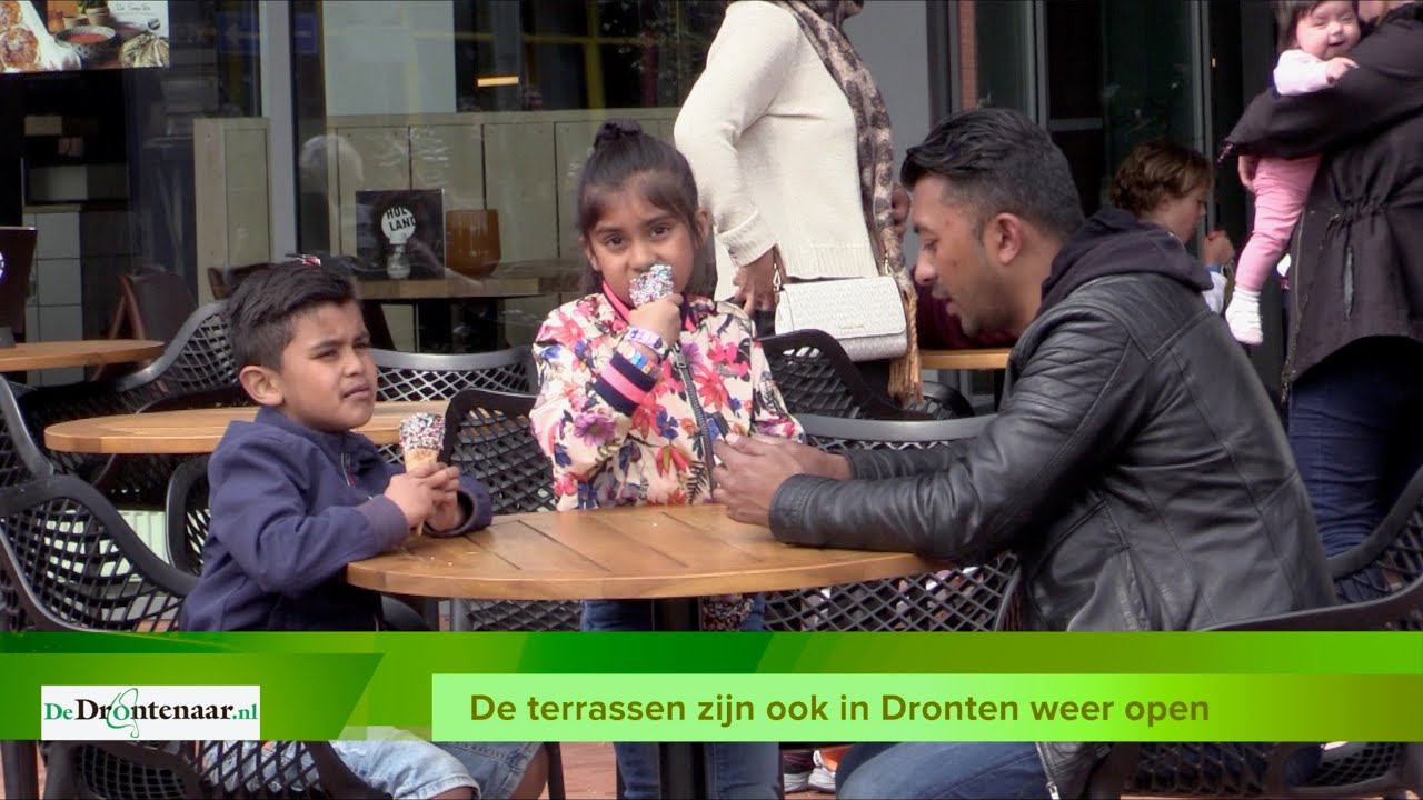 Ook in Dronten zijn de terrassen weer geopend