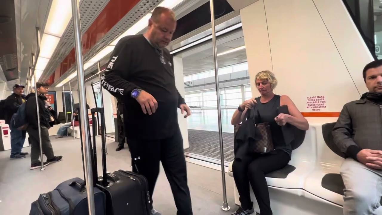 Riding the IL Skylink - Terminals E D B A C - DFW Airport - Grapevine, TX