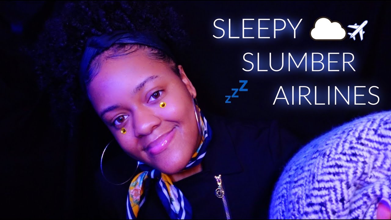 ASMR - Sleepy Slumber Airlines ☁️💤 Sleep Destination ♡ (Sooo Relaxing) ♡