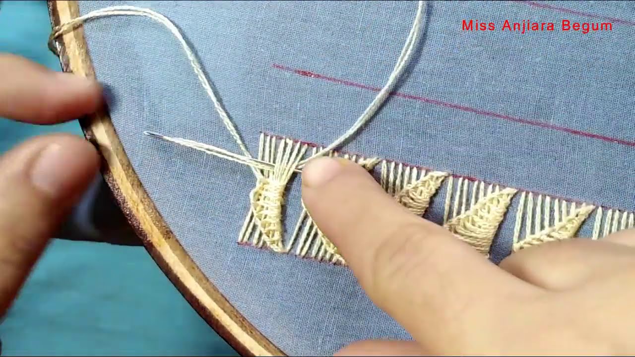Hand Embroidery Border Design, Borderline Design Embroidery, New Idea of Borderline Design-246