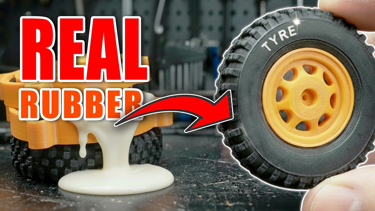 How to Make REAL Rubber RC Tires | 3D Printed Molds