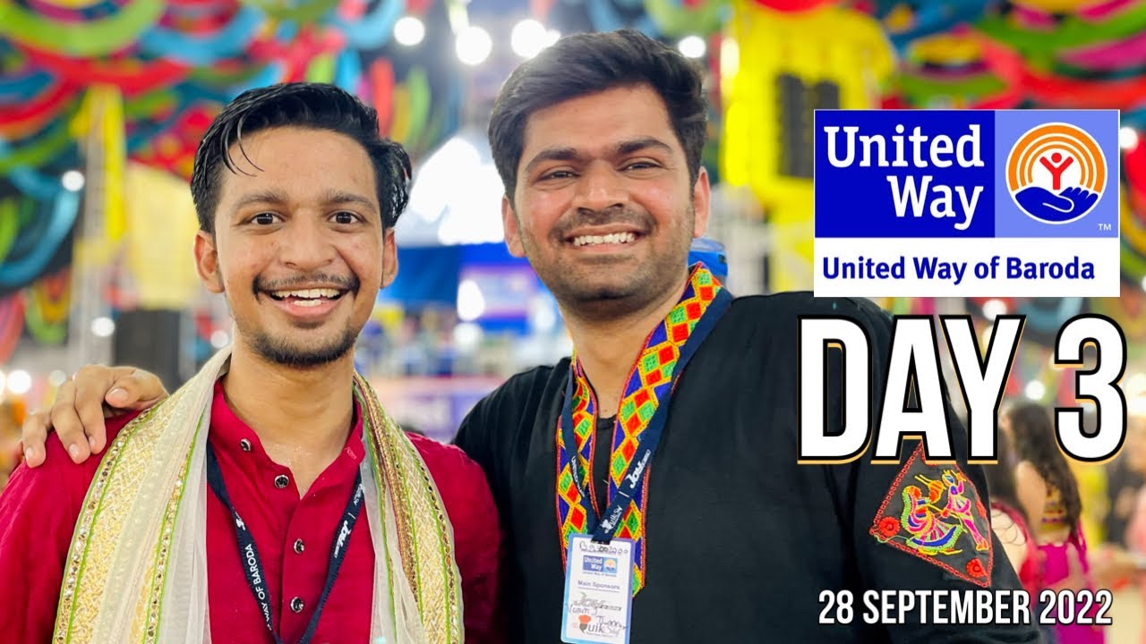HV Vlog | United Way of Baroda | Met My Old Friend | Navratri Day 3