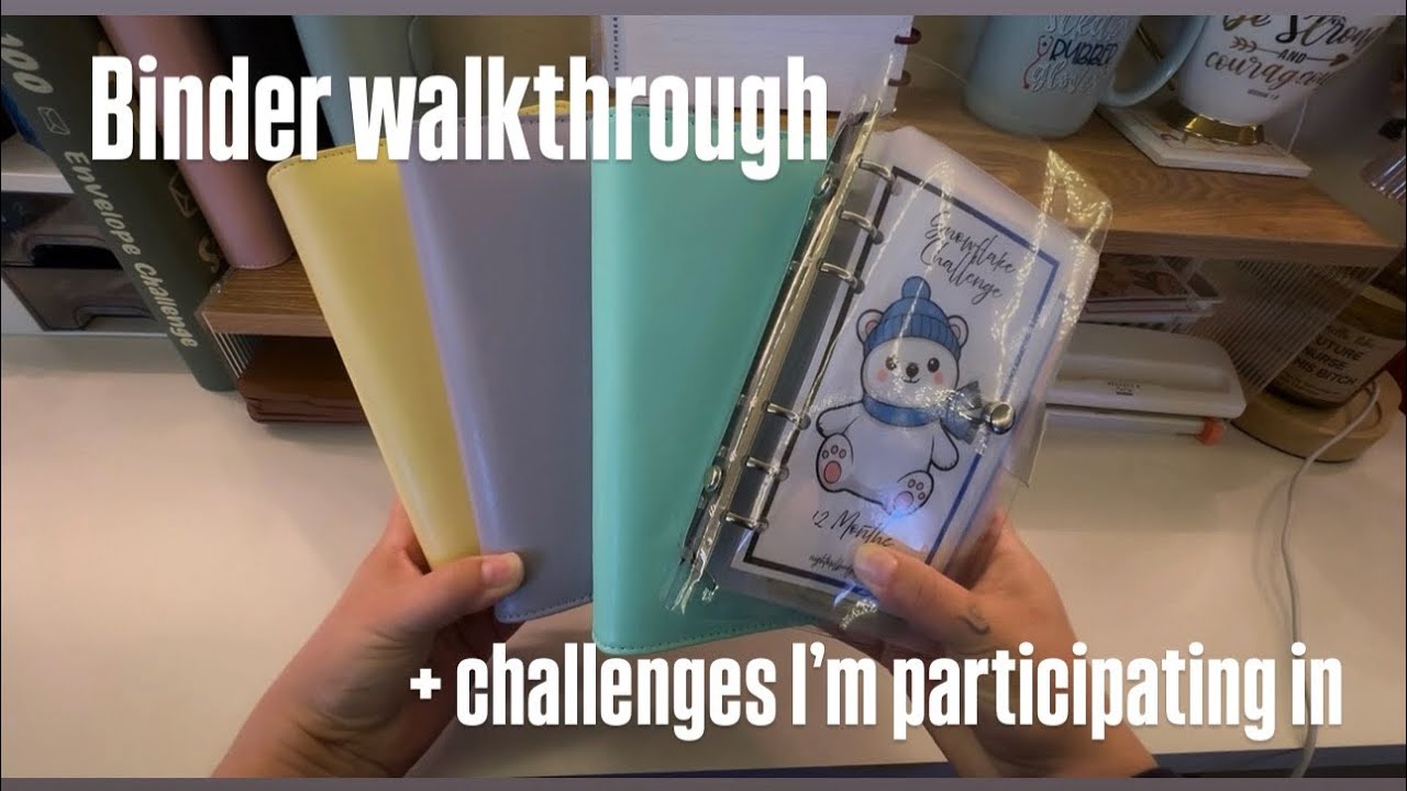 Binder System🦉 | Challenges For The Week 💸