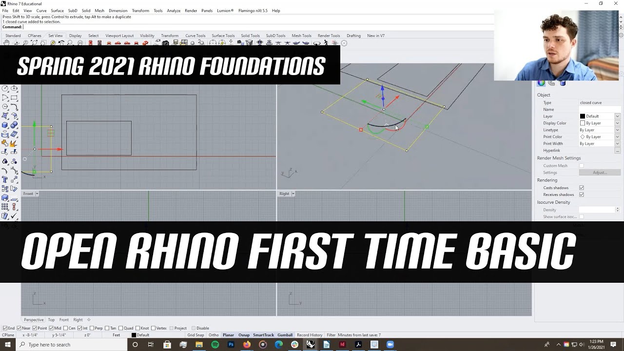 Get started the RIGHT way - Rhino3d:  Navigation, Interface, and special Tips!