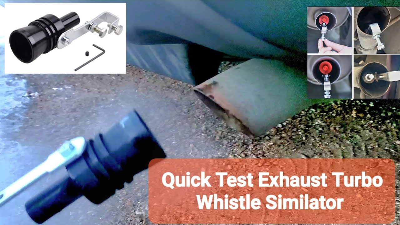 Quick Test Universal Turbo Sound Simulator Whistle Car Exhaust Pipe