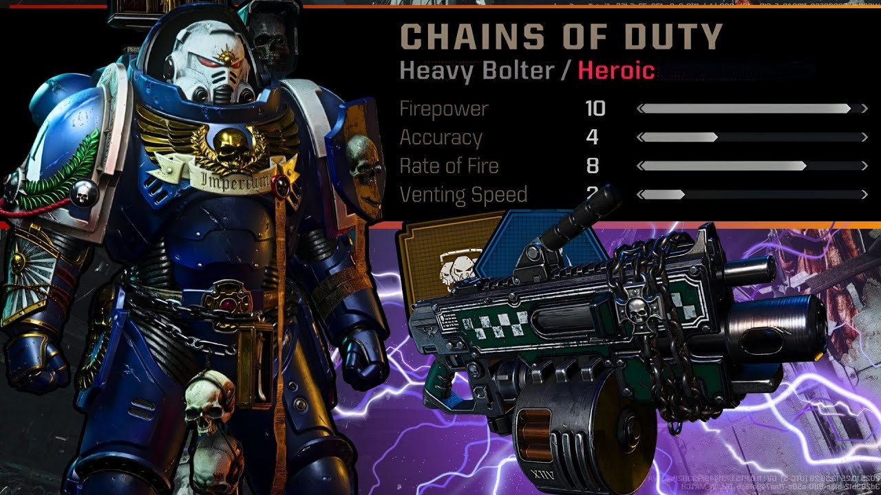 HEROIC Heavy Bolter Build Has INSTANT Charge Speed and 50% Bonus Parry Window - Space Marine 2