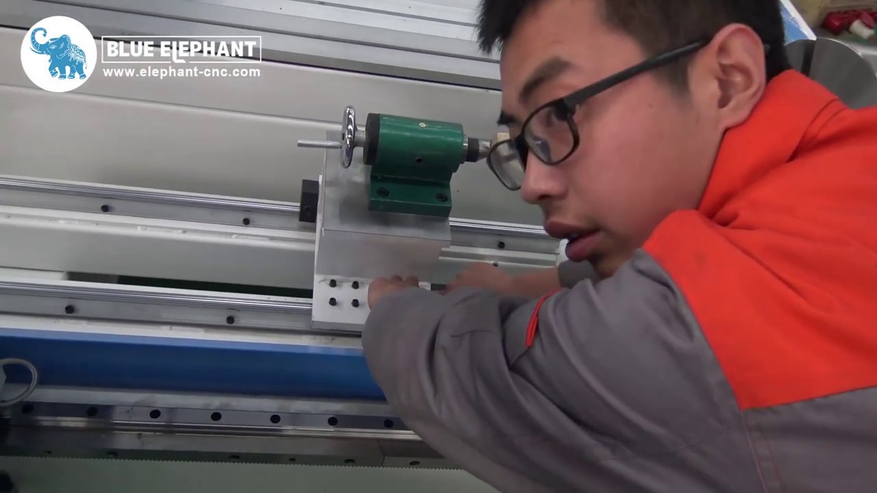 BLUE ELEPHANT ATC CNC Router 1212 LNC Control System Teaching Video