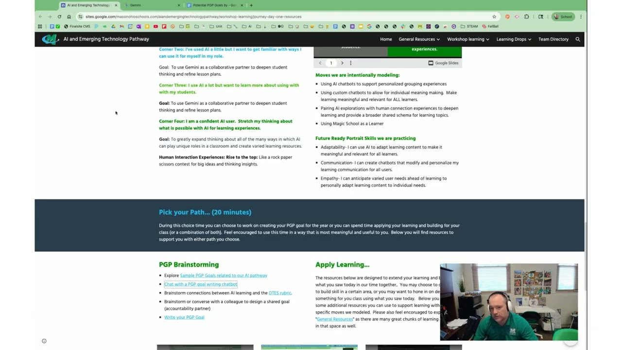 AI Path PGP Goal Writing Resources