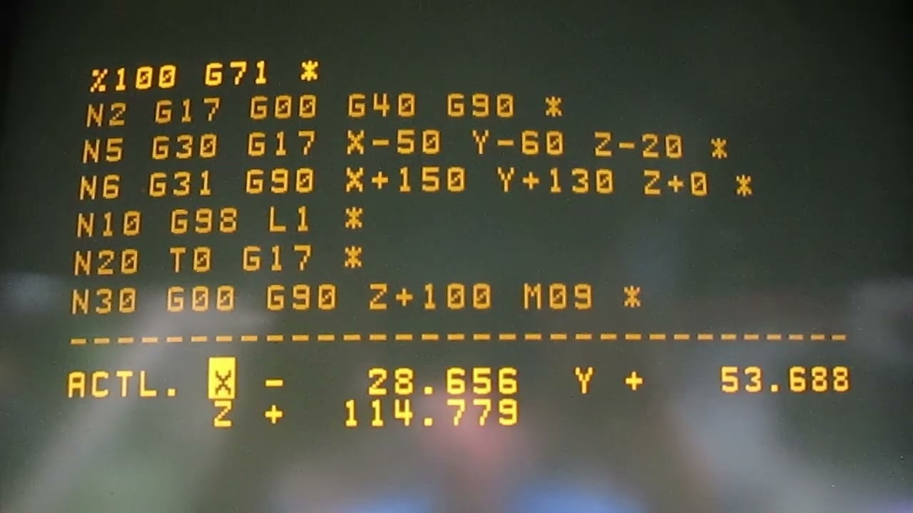 21 G Code to Conversational