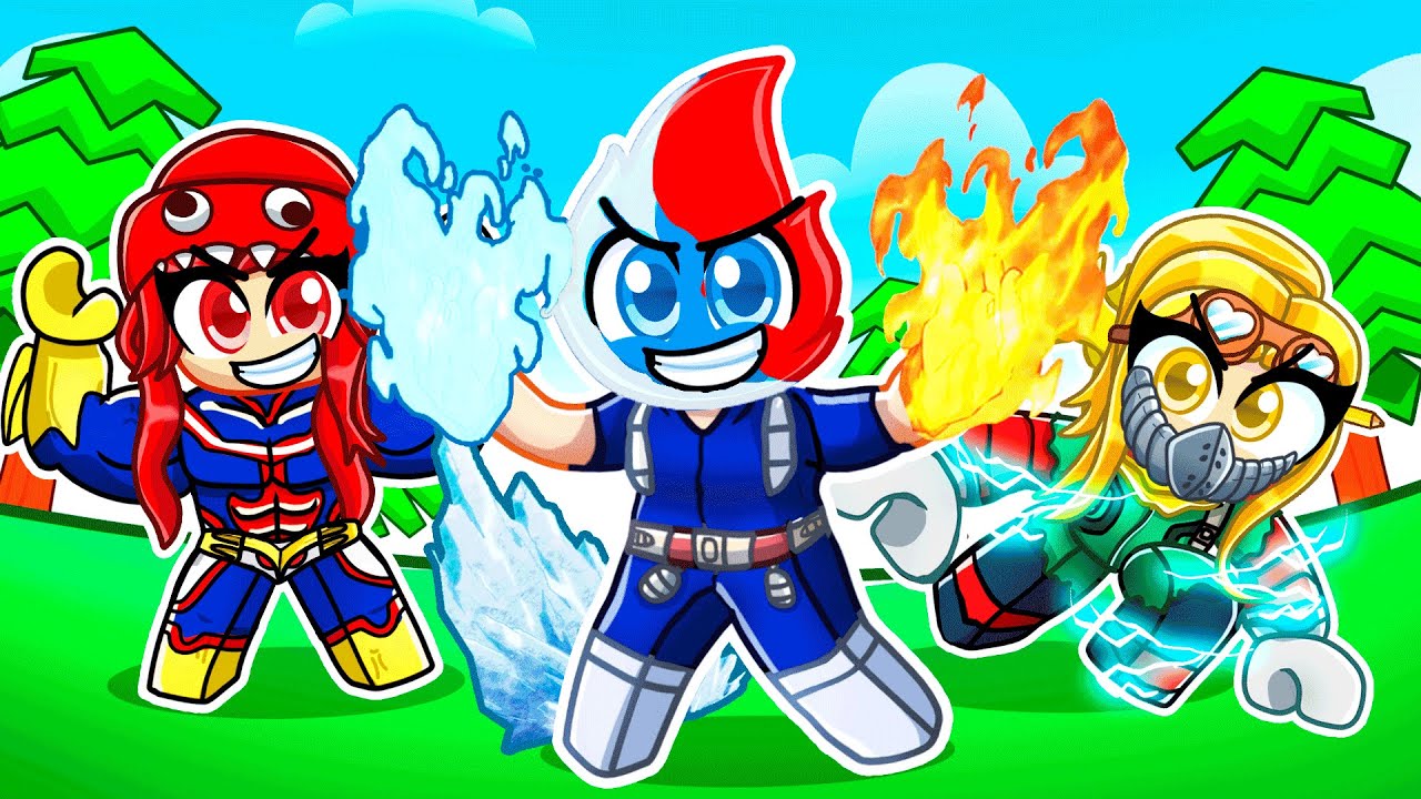 Having a MY HERO ACADEMIA FAMILY WITH FANGIRLS in Roblox!