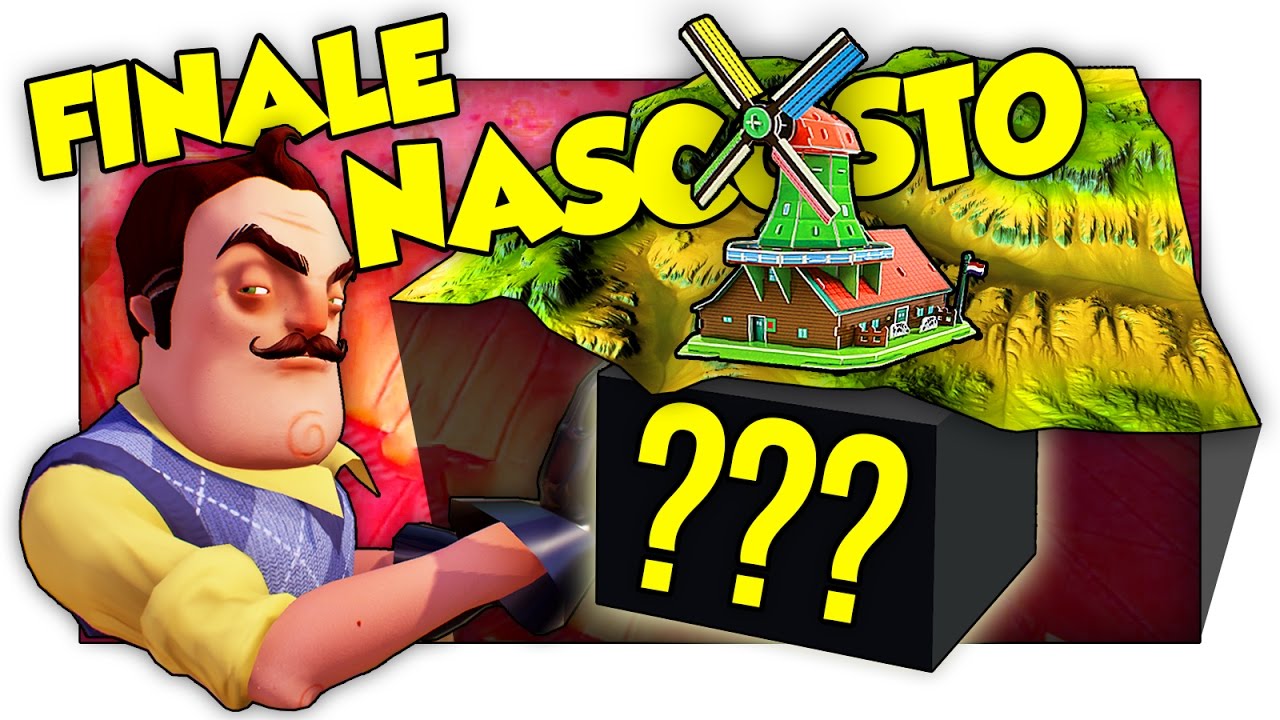 IL FINALE SEGRETO SOTTO LA MAPPA E LA CHIAVE D' ORO NASCOSTA! - Hello Neighbor ITA [SpGioca]