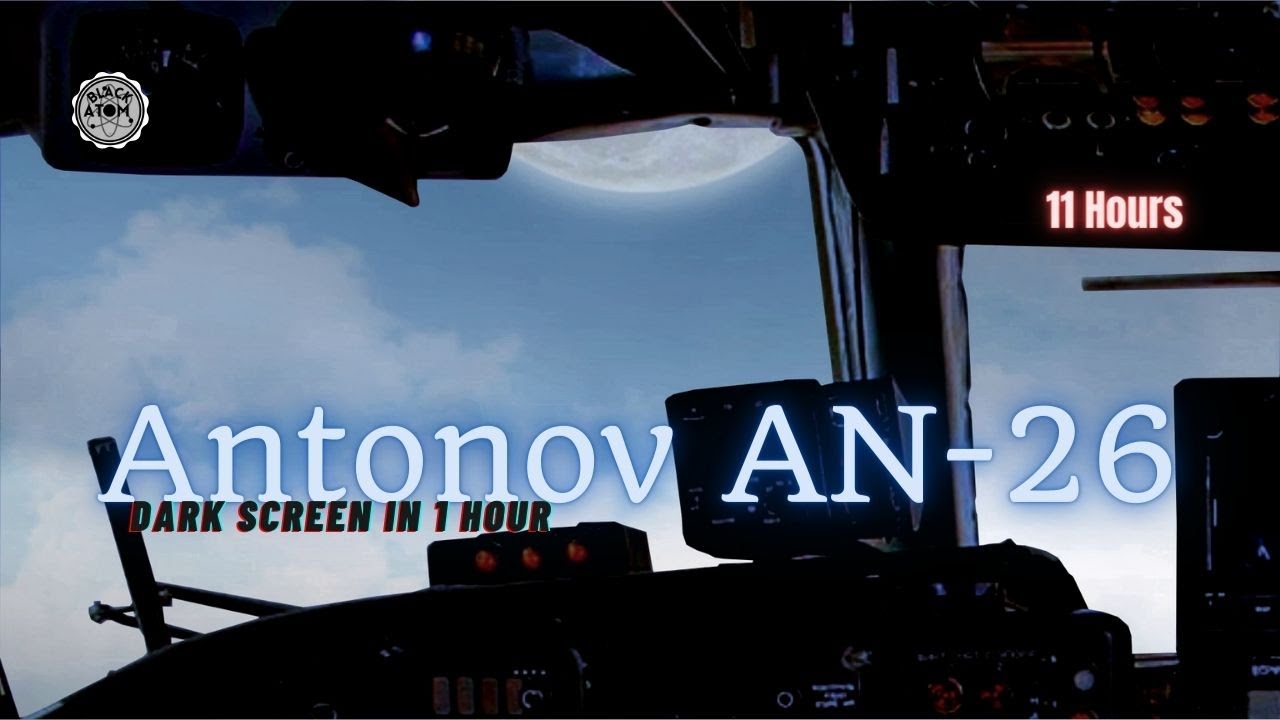 Soothing Sounds of Flight ⨀ Antonov AN-26 l Relaxing Airplane White Noise for Sleep and Relaxation