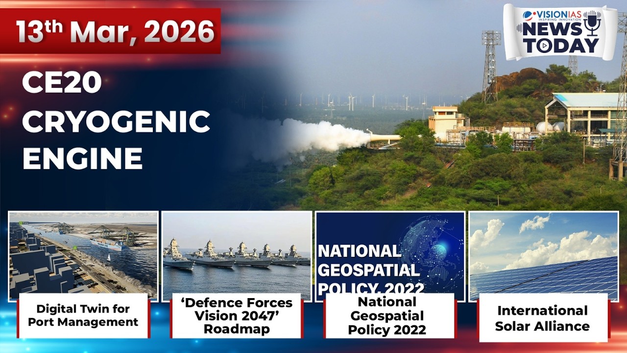 News Today | Daily Current Affairs | 13th March, 2026
