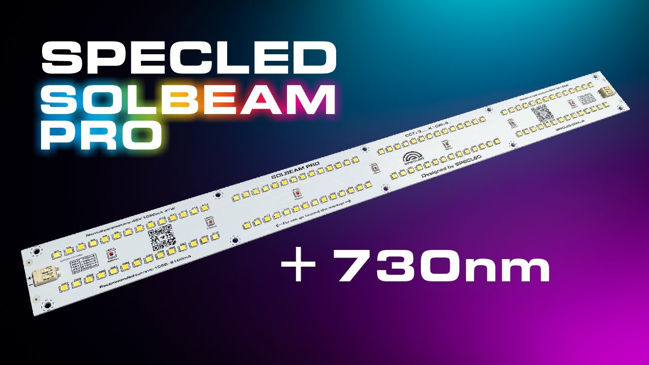 Светодиодный модуль для растений SOLBEAM PRO 100Вт +730нм Deep red, Fer red.