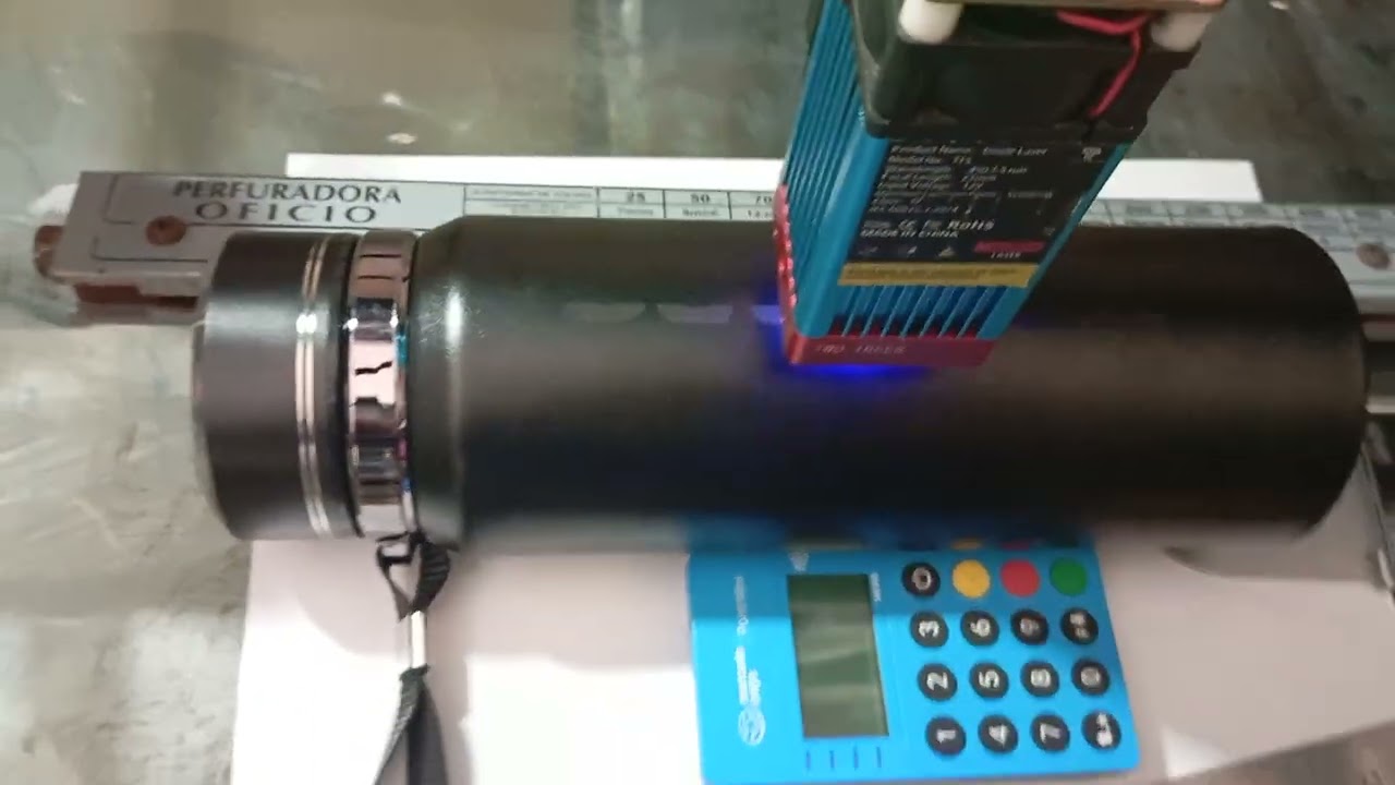 Gravação em garrafa térmica na tts55