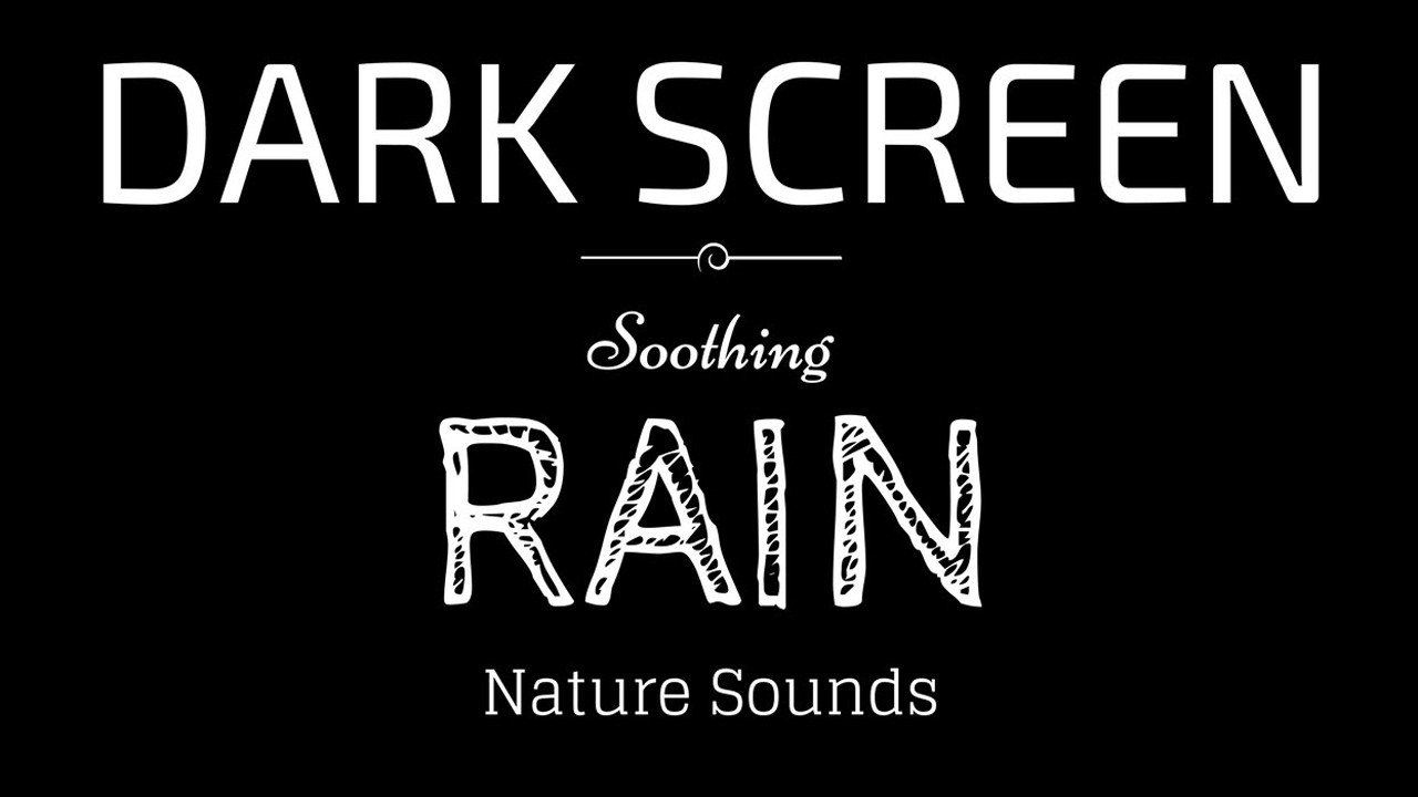 Rain Sounds for Sleeping Dark Screen | SLEEP & RELAXATION | Black Screen