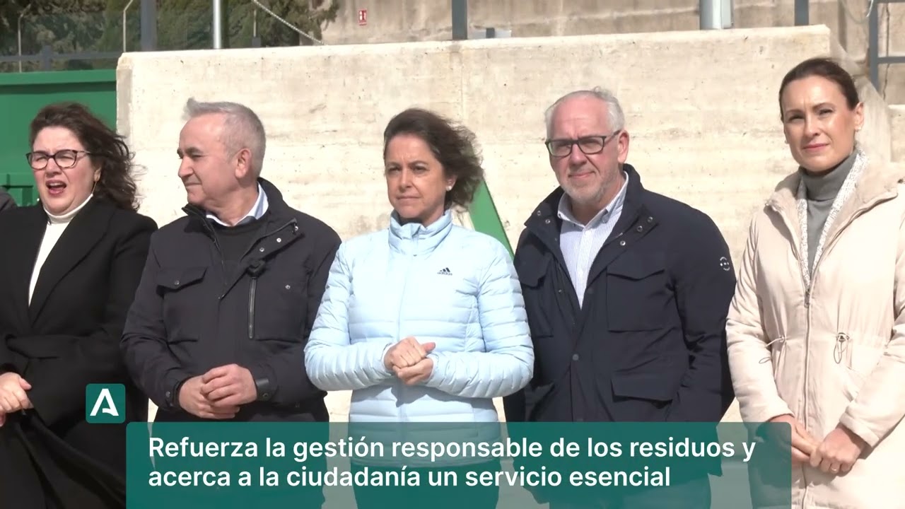 La Junta inaugura el punto limpio de Mengíbar con una inversión de más de 454.000 euros.