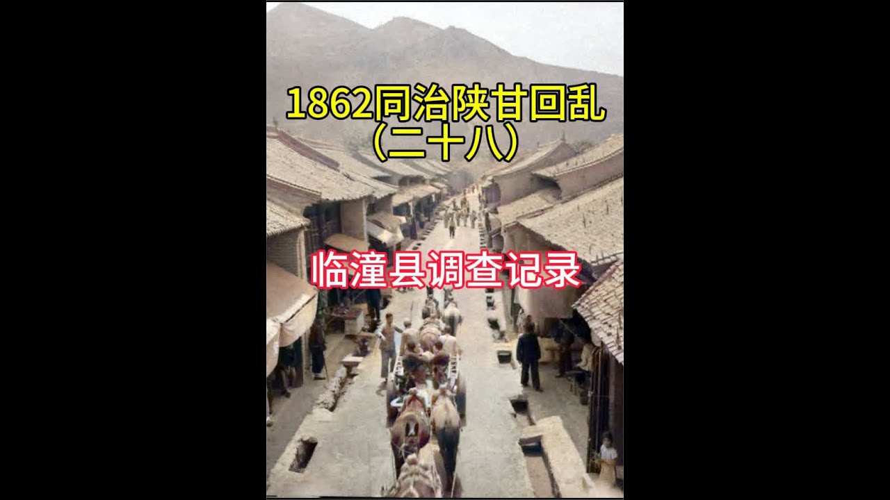 1862同治陕甘回乱调查，临潼县调查纪实 #同治陕甘回乱 #陕西回民起义 #白彦虎 #张芾