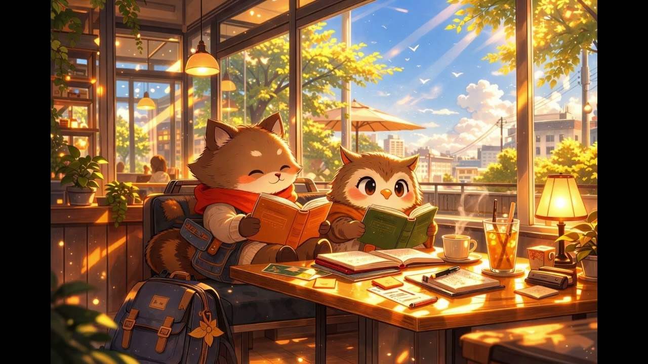 Sunny Cafe Study Session ☕ Lo-fi Beats for Studying & Reading
