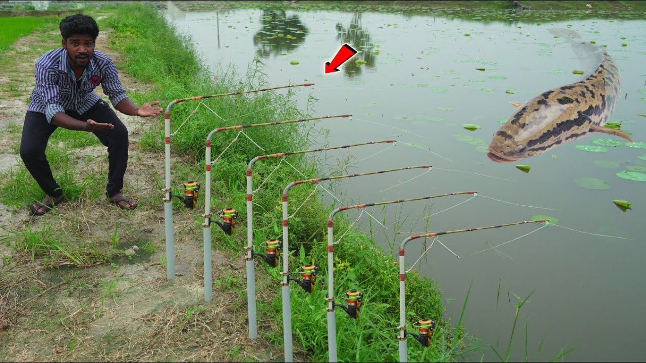 Fishing 🎣..! | Making Automatic 💯 Fishing Rod | மாட்டிக்கிட்ட பங்கு..! | Mr.Village Vaathi